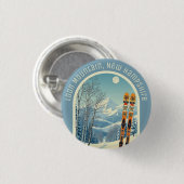 Loon Mountain New Hampshire ski souvenir  缶バッジ (正面&裏面)