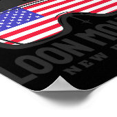 Loon Mountain New Hampshire Usa Ski Retro Skiing  ポスター (角)