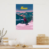 Loon Mountain Ski Resort New Hampshire ポスター (キッチン)