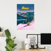 Loon Mountain Ski Resort Travel Poster ポスター (ホームオフィス)
