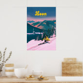 Loon Mountain Ski Resort Travel Poster ポスター (キッチン)