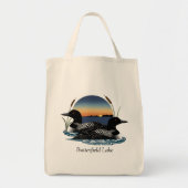Loon Pair Butterfield Lake トートバッグ (正面)