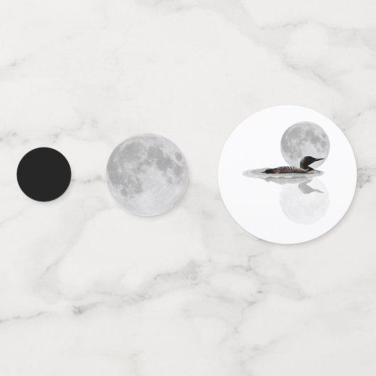 Loon Under Full Moon Table Confetti コンフェッティ (正面)