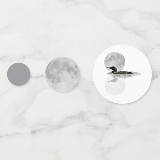 Loon Under Full Moon Table Confetti コンフェッティ (裏面)