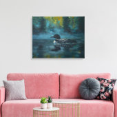 Loonell - Loon Duck キャンバスプリント (インサイチュ (リビング))