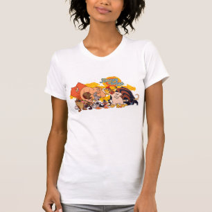 Looney Tunesがキャスト&ロゴを表示 Tシャツ