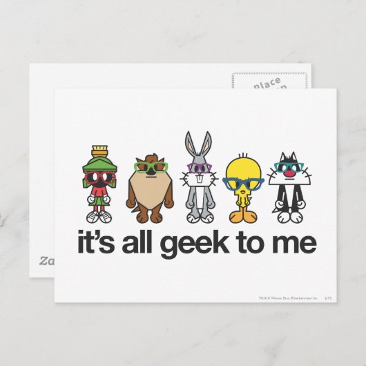 LOONEY TUNES™おたく – すべてのギークを私に ポストカード (正面/裏面)