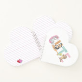 LOONEY TUNES™かわいい水色ワードマーク ノートブック (内部)