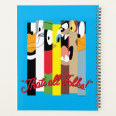 LOONEY TUNES™すべてのフォーク!™スライスキャラクター プランナー手帳 (裏面)