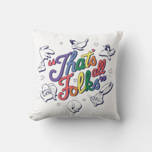 LOONEY TUNES™ – それはすべてのフォーク!プライドバッジ クッション