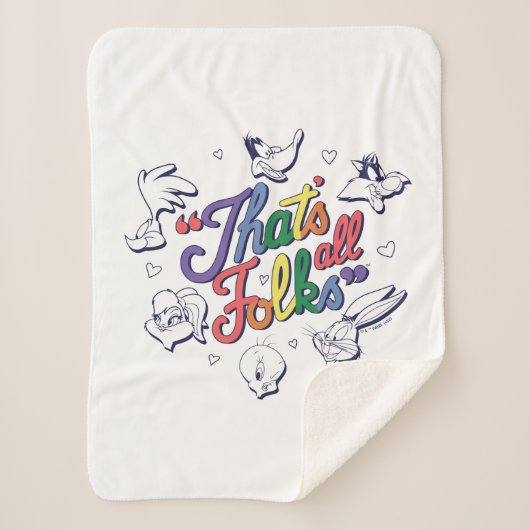 LOONEY TUNES™ – それはすべてのフォーク!プライドバッジ シェルパブランケット (正面)
