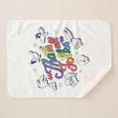 LOONEY TUNES™ – それはすべてのフォーク!プライドバッジ シェルパブランケット (正面(横))