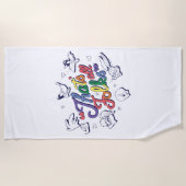 LOONEY TUNES™ – それはすべてのフォーク!プライドバッジ ビーチタオル (正面)