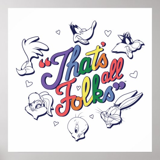 LOONEY TUNES™ – それはすべてのフォーク!プライドバッジ ポスター (正面)