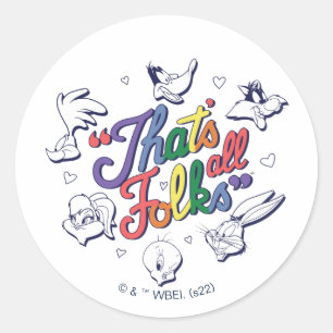 LOONEY TUNES™ – それはすべてのフォーク!プライドバッジ ラウンドシール