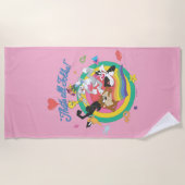 LOONEY TUNES™ – それはすべてのフォーク!プライド ビーチタオル (正面)