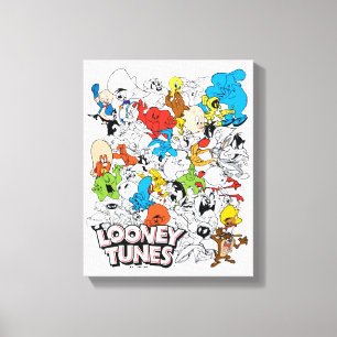 LOONEY TUNES™カラーパターポップ・アートのン キャンバスプリント