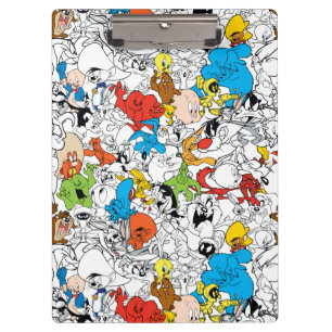 LOONEY TUNES™カラーパターポップ・アートのン クリップボード