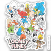 LOONEY TUNES™カラーパターポップ・アートのン シール (正面)