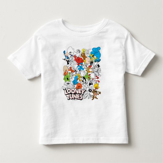 LOONEY TUNES™カラーパターポップ・アートのン トドラーTシャツ (正面)