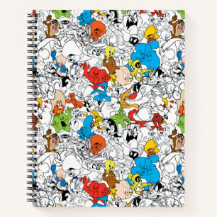 LOONEY TUNES™カラーパターポップ・アートのン ノートブック
