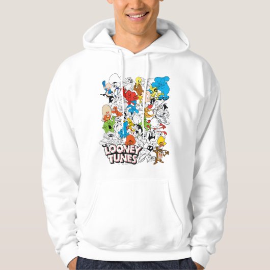 LOONEY TUNES™カラーパターポップ・アートのン パーカ (正面)