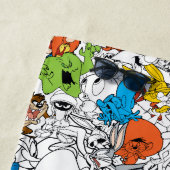 LOONEY TUNES™カラーパターポップ・アートのン ビーチタオル (インサイチュ)