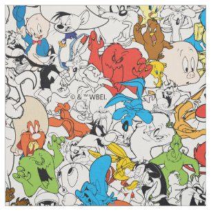 LOONEY TUNES™カラーパターポップ・アートのン ファブリック