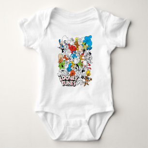 LOONEY TUNES™カラーパターポップ・アートのン ベビーボディスーツ