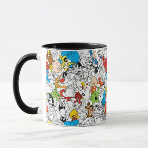 LOONEY TUNES™カラーパターポップ・アートのン マグカップ