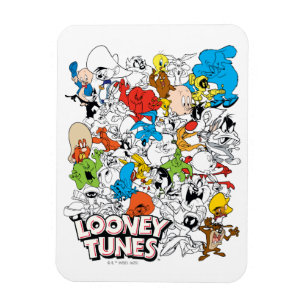 LOONEY TUNES™カラーパターポップ・アートのン マグネット