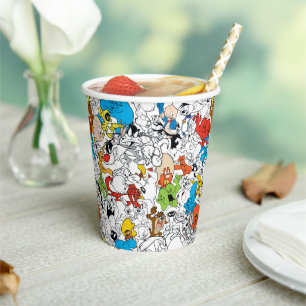 LOONEY TUNES™カラーパターポップ・アートのン 紙コップ
