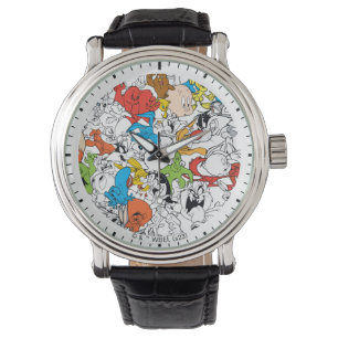 LOONEY TUNES™カラーパターポップ・アートのン 腕時計