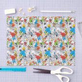 LOONEY TUNES™カラーパターポップ・アートのン 薄葉紙 (クラフト)