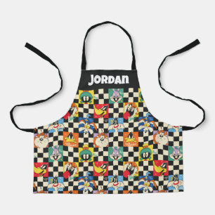 LOONEY TUNES™キャラクターオンブラック&ホワイト エプロン