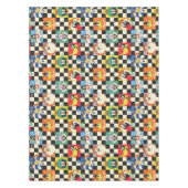 LOONEY TUNES™キャラクターオンブラック&ホワイト テーブルクロス (正面)