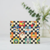 LOONEY TUNES™キャラクターオンブラック&ホワイト ポストカード (スタンド正面)