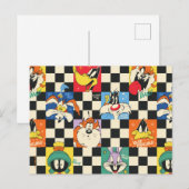 LOONEY TUNES™キャラクターオンブラック&ホワイト ポストカード (正面/裏面)