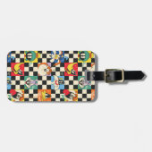 LOONEY TUNES™キャラクターオンブラック&ホワイト ラゲッジタグ (正面横)