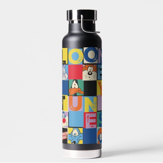 LOONEY TUNES™キャラクターブ市松模様にロック ウォーターボトル (左面)