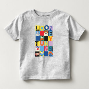 LOONEY TUNES™キャラクターブ市松模様にロック トドラーTシャツ