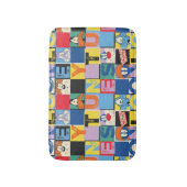 LOONEY TUNES™キャラクターブ市松模様にロック バスマット (正面縦)