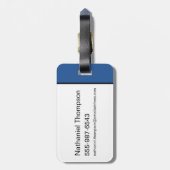 LOONEY TUNES™キャラクターブ市松模様にロック ラゲッジタグ (裏面縦)