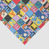 LOONEY TUNES™キャラクターブ市松模様にロック 薄葉紙 (詳細)