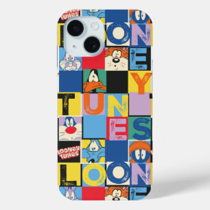 LOONEY TUNES™キャラクターブ市松模様にロック iPhone 15ケース
