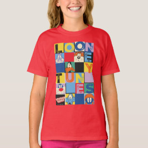 LOONEY TUNES™キャラクターブ市松模様にロック Tシャツ