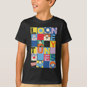 LOONEY TUNES™キャラクターブ市松模様にロック Tシャツ