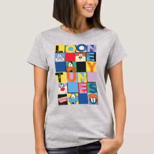 LOONEY TUNES™キャラクターブ市松模様にロック Tシャツ