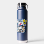 LOONEY TUNES™キャラクターレタリング ウォーターボトル (背面)