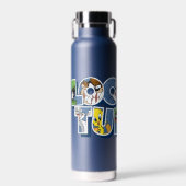 LOONEY TUNES™キャラクターレタリング ウォーターボトル (正面)